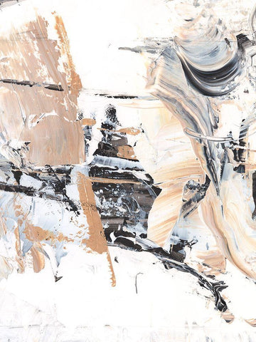 Ruckus III White Modern Wood Framed Art Print with Double Matting by Harper, Ethan