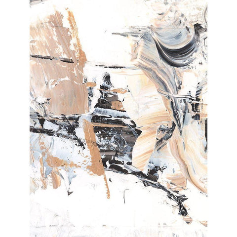 Ruckus III White Modern Wood Framed Art Print by Harper, Ethan