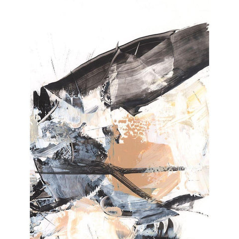 Ruckus IV Black Modern Wood Framed Art Print by Harper, Ethan