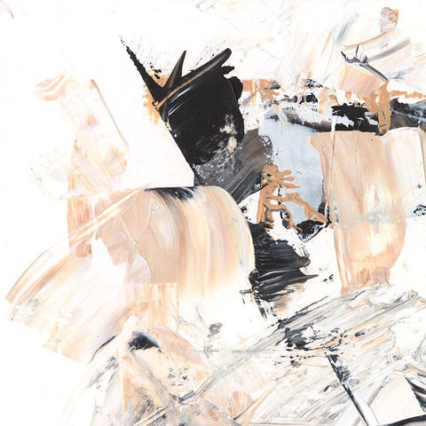 Ruckus V White Modern Wood Framed Art Print with Double Matting by Harper, Ethan