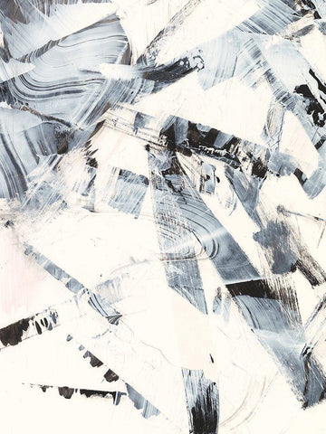 Fractured Ice I Black Ornate Wood Framed Art Print with Double Matting by Harper, Ethan