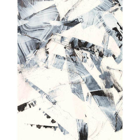 Fractured Ice I White Modern Wood Framed Art Print by Harper, Ethan