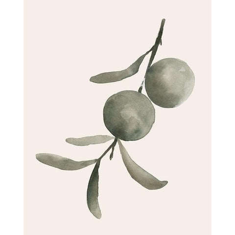 Twilight Oranges IV Black Modern Wood Framed Art Print by Caroline, Emma