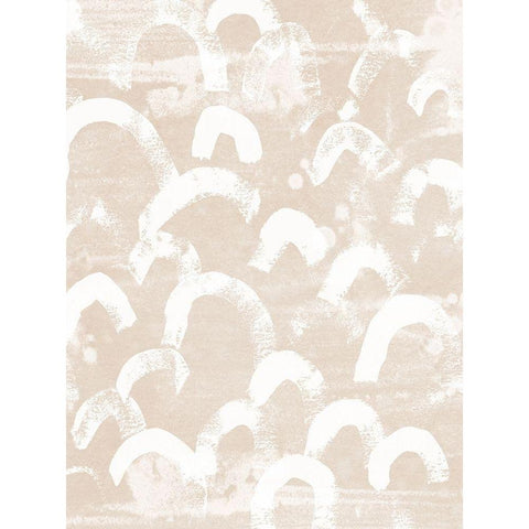 Earth Etching II White Modern Wood Framed Art Print by Vess, June Erica