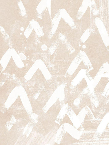 Earth Etching III White Modern Wood Framed Art Print with Double Matting by Vess, June Erica