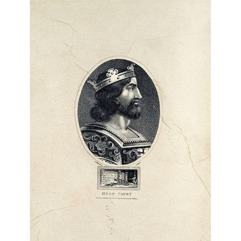 Royal Portraits II Black Modern Wood Framed Art Print by Unknown