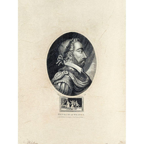 Royal Portraits III Black Modern Wood Framed Art Print by Unknown