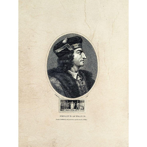Royal Portraits IV White Modern Wood Framed Art Print by Unknown