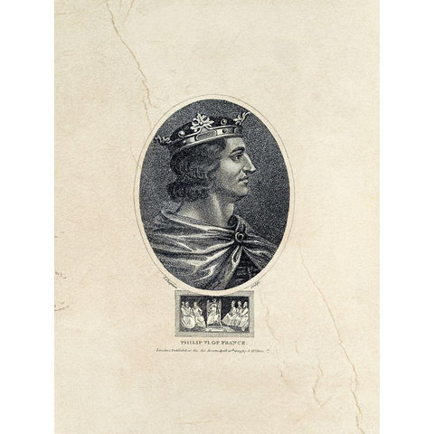 Royal Portraits V Gold Ornate Wood Framed Art Print with Double Matting by Unknown