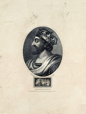Royal Portraits VI White Modern Wood Framed Art Print with Double Matting by Unknown
