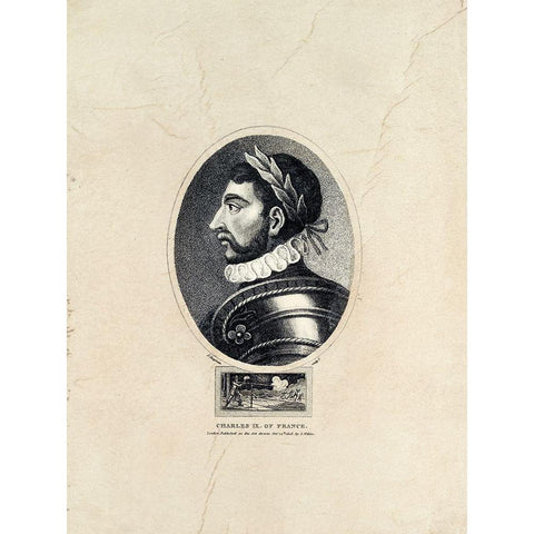Royal Portraits VII White Modern Wood Framed Art Print by Unknown