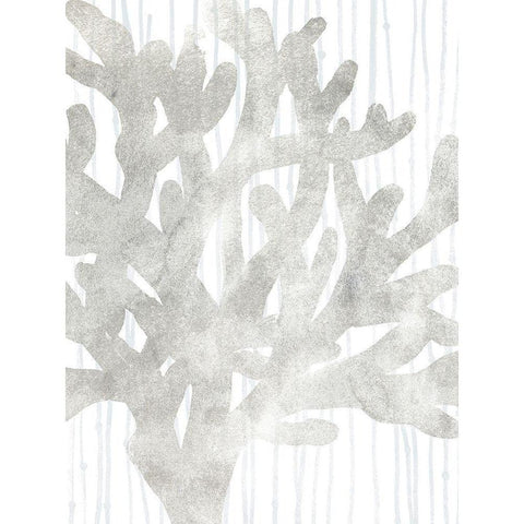 Quiet Coral I Gold Ornate Wood Framed Art Print with Double Matting by Vess, June Erica