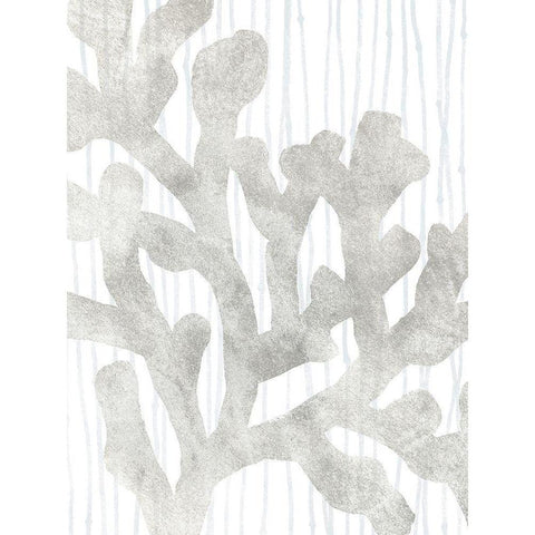 Quiet Coral IV Black Modern Wood Framed Art Print by Vess, June Erica