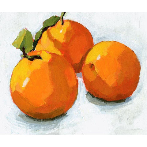 Citrus Grouping I White Modern Wood Framed Art Print by Barnes, Victoria