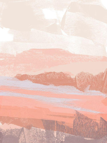 Dusty Desert I Black Ornate Wood Framed Art Print with Double Matting by Vess, June Erica