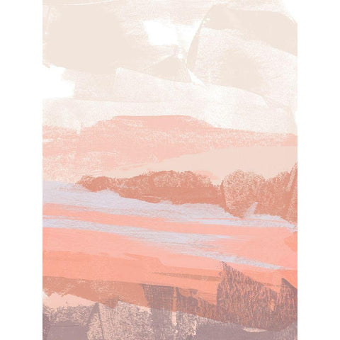 Dusty Desert I Black Modern Wood Framed Art Print with Double Matting by Vess, June Erica