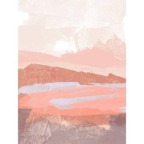 Dusty Desert II Black Modern Wood Framed Art Print with Double Matting by Vess, June Erica