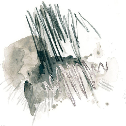 Graphite Markup I Black Modern Wood Framed Art Print by Vess, June Erica