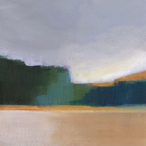 Solitude  I White Modern Wood Framed Art Print with Double Matting by Evans, Brittany