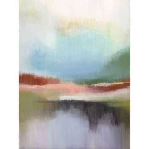 Spring Lake I Black Modern Wood Framed Art Print by Evans, Brittany