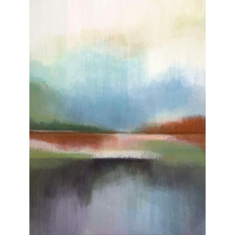 Spring Lake II Black Modern Wood Framed Art Print by Evans, Brittany