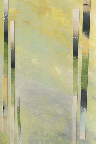 Neutral Assemblage III White Modern Wood Framed Art Print with Double Matting by Moore, Regina