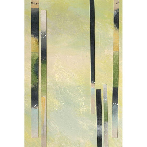 Neutral Assemblage IV Black Modern Wood Framed Art Print with Double Matting by Moore, Regina