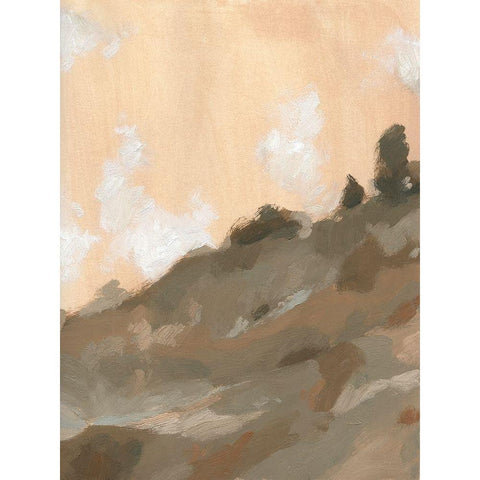 Hillside Walking Path III Black Modern Wood Framed Art Print with Double Matting by Green, Jacob