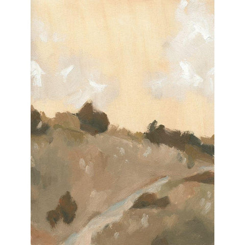 Hillside Walking Path IV Black Modern Wood Framed Art Print by Green, Jacob