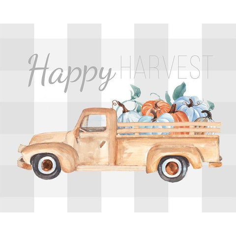 Happy Harvest I White Modern Wood Framed Art Print by Warren, Annie