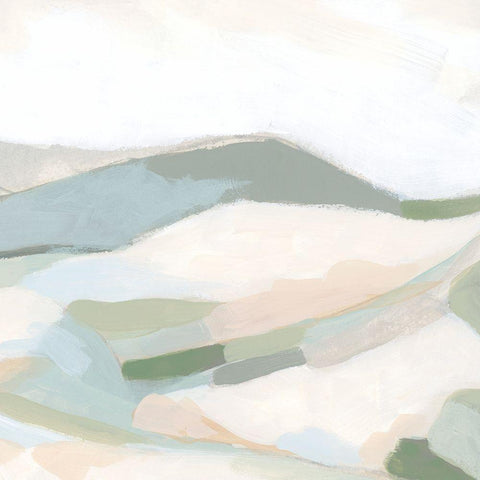 Tonal Vista II White Modern Wood Framed Art Print by Vess, June Erica