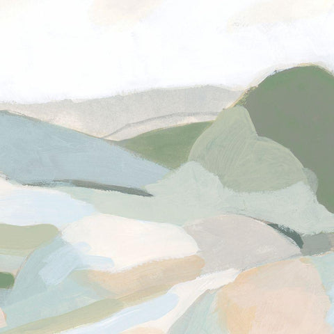 Tonal Vista IV Black Modern Wood Framed Art Print with Double Matting by Vess, June Erica