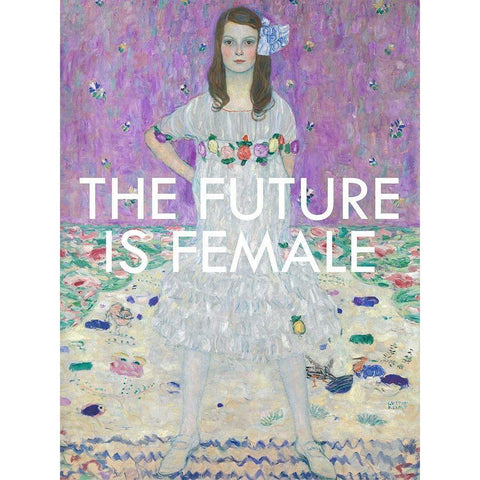 Masterful Snark - The Future is Female White Modern Wood Framed Art Print by Parker, Jennifer Paxton