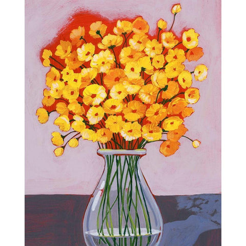 Daisy Bouquet II Black Modern Wood Framed Art Print by Popp, Grace