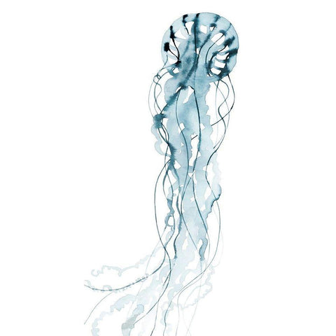 Deep Sea Jelly I Black Modern Wood Framed Art Print with Double Matting by Popp, Grace