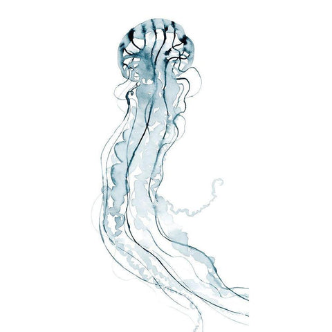 Deep Sea Jelly II Black Modern Wood Framed Art Print by Popp, Grace