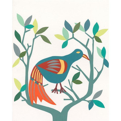 Whitty Bird II Gold Ornate Wood Framed Art Print with Double Matting by Moore, Regina