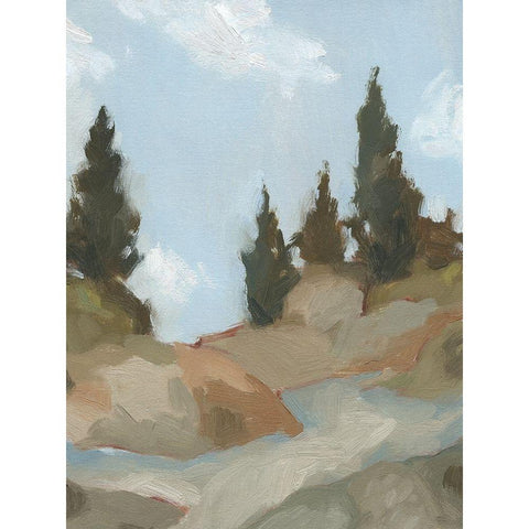 West Fork Hiking Trail II Gold Ornate Wood Framed Art Print with Double Matting by Green, Jacob