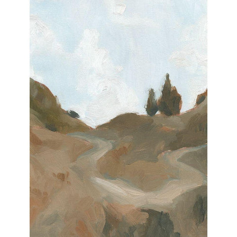 West Fork Hiking Trail III Black Modern Wood Framed Art Print with Double Matting by Green, Jacob
