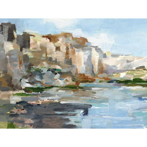 Western Cliffs I Black Modern Wood Framed Art Print with Double Matting by Harper, Ethan