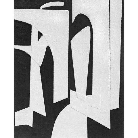 Spanish Arches II Black Modern Wood Framed Art Print with Double Matting by Delamater, Rob