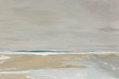 Oregon Coast White Modern Wood Framed Art Print with Double Matting by Delamater, Rob