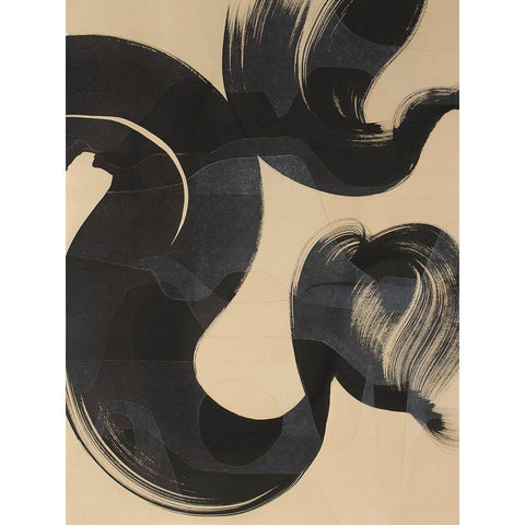 Sea Change I Black Modern Wood Framed Art Print by Delamater, Rob
