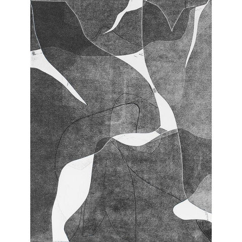 Night Bloom III Black Modern Wood Framed Art Print with Double Matting by Delamater, Rob