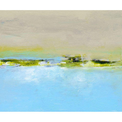 From the Terrace II White Modern Wood Framed Art Print by Gordon, Sharon