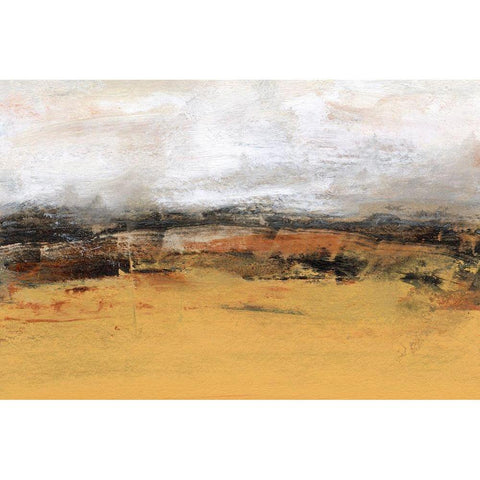 Bridges Ochre IV White Modern Wood Framed Art Print by Gordon, Sharon