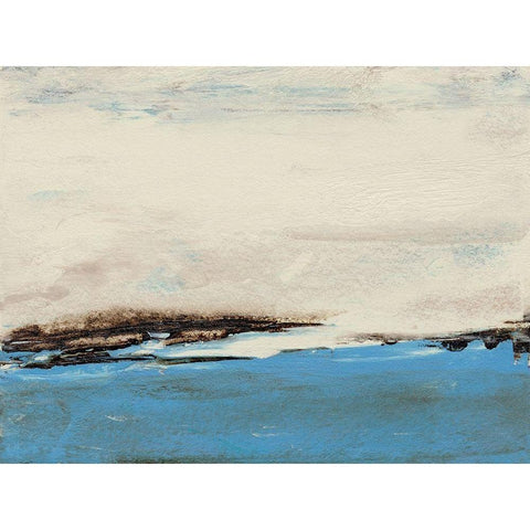Bridges Cyan II Black Modern Wood Framed Art Print by Gordon, Sharon