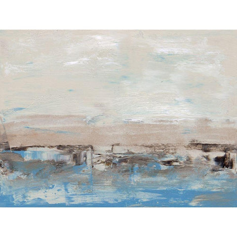 Bridges Cyan IV Gold Ornate Wood Framed Art Print with Double Matting by Gordon, Sharon