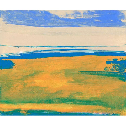 North Fork II Gold Ornate Wood Framed Art Print with Double Matting by Gordon, Sharon