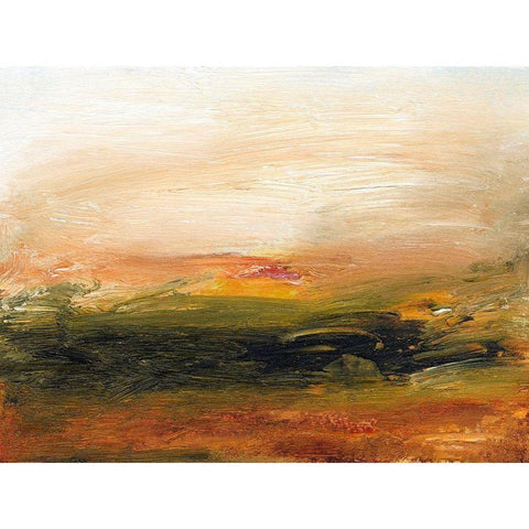 Lingering Light I Black Modern Wood Framed Art Print with Double Matting by Gordon, Sharon